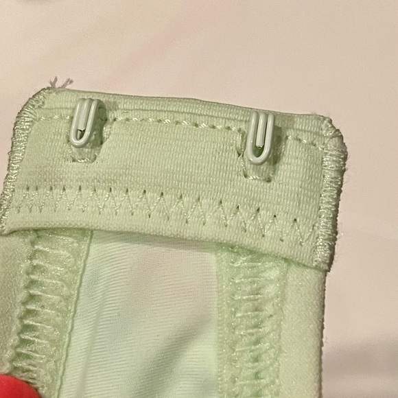 Victorias Secret 34 DD Bra Mint Green Floral Print T Shirt Lightly Lined Demi - Picture 8 of 9